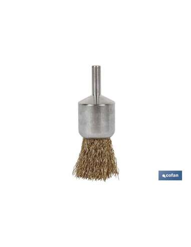 COFAN CEPILLO ALAMBRE LATON BROCHA  15 mm.*ESPIGA 6 mm.