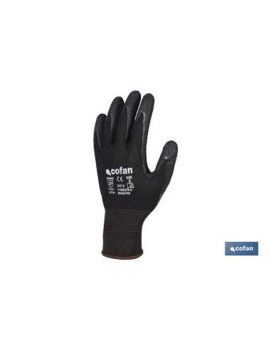 GUANTES POLIURETANO NEGRO 7