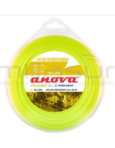 ANOVA HILO DESBROZADORA NYLON REDONDO 3.0 mm.(BLISTER 56 M.