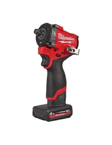 MILWAUKEE LLAVE IMPACTO 12V.M.1/2" MAX.16 1 BATERIA 5.0Ah.CARGADOR M12FCIWF12G-502X