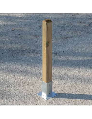 BASE POSTE CUADRADO MADERA 90*90 mm.180 mm.