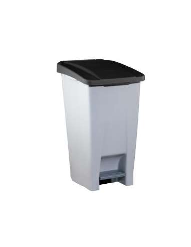 CONTENEDOR BASURA 120 L.C/RUEDAS GRIS C/TAPA NEGRA