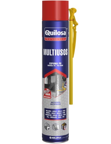 QUILOSA ESPUMA POLIURETANO PU ERGO SPRAY CANULA (BOTE 750 ML.