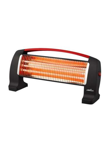 FABRILAMP ESTUFA CUARZO SUELO 3 BARRAS 1200 W. NEGRO/ROJO EDIPO