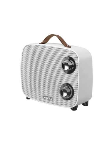 FABRILAMP FOGÃO AQUECIMENTO 1500W BRANCO/CROMADO 2 POTÊNCIAS 3 FUNÇÕES ANTI-TIP CORSICA