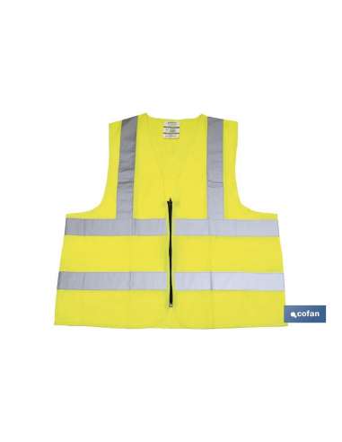 COFAN CHALECO REFLECTANTE CREMALLERA  AMARILLO XXL