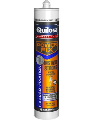 QUILOSA MS POWERFIX CAUCHO AGARRE TOTAL BLANCO (TUBO 430 GR.