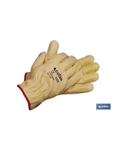 COFAN GUANTES PIEL VACUNO AMARILLO  9 L