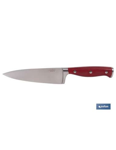 COFAN CUCHILLO AGUACEJO COCINA ROJO 200 mm.