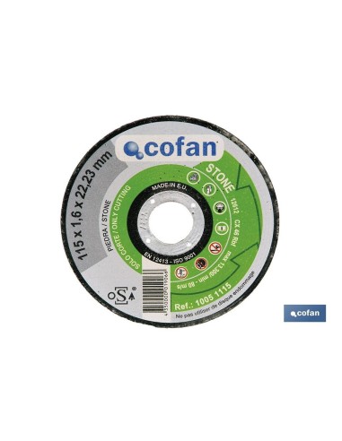 COFAN FLAT STONE CUTTING DISC 115*3.0*22