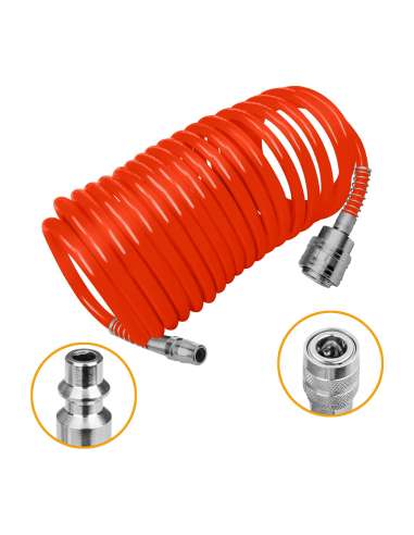 INGCO MANGUERA AIRE ESPIRAL+ENCHUFES RAPIDOS 6*8 AH1101 (10 M.