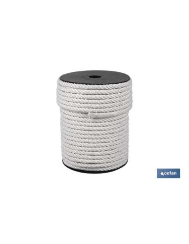 CUERDA NYLON 3 CABOS  6 mm. (1 M.