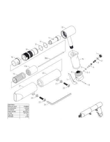 LARWIND REPU.SOPORTE AGUJAS 110-17A LAR-2505