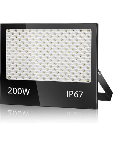 PROYECTOR LED BORNEO NEGRO 200 W 6400K IP65