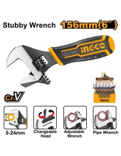 INGCO LLAVE INGLESA CORTA 2 en 1 250 10" HADWG0810