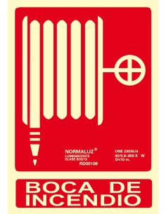 CARTEL PVC CLASE A 210* 300 BOCA INCENDIOS