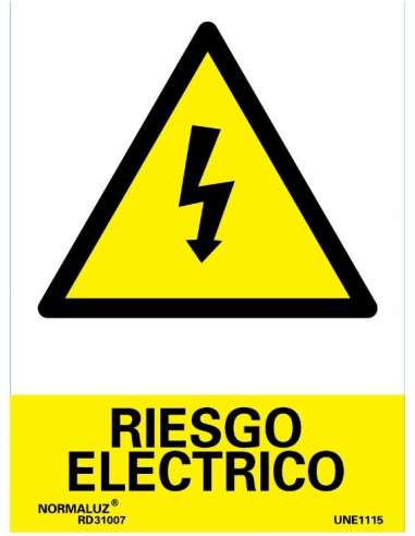 CARTEL PVC 30* 40 RIESGO ELECTRICO