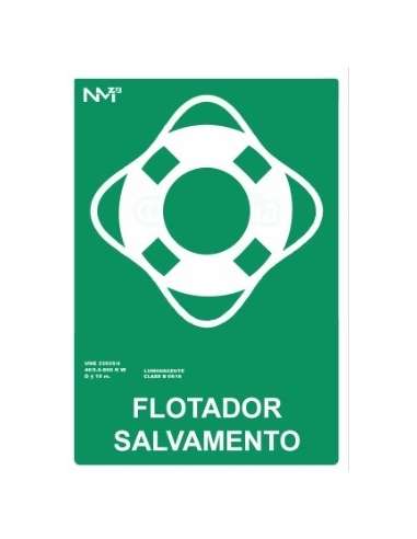 CARTEL PVC 21* 30 FLOTADOR SALVAMENTO