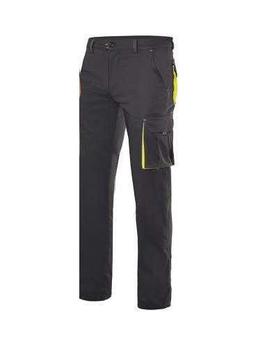 VELILLA PANTALON 103008S MULTIBOLSILLOS NEGRO BOLSILLOS AMARILLO FLUOR 46