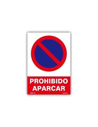 CARTEL ALUMINIO 30* 40 PROHIBIDO APARCAR