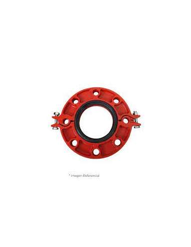 ACERO BRIDA PARTIDA RANURADO 3000 ROJA DN40 PN16 48.3 MM.1 1/2"