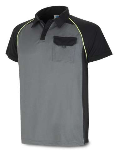 MARCA POLO TECNICO 1288POLGN GRIS/NEGRO CORTA L