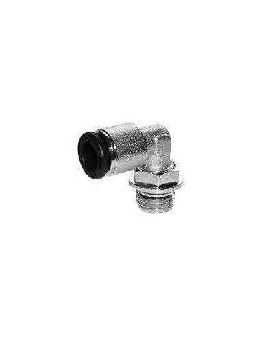 TECALAN AIR PRESSURE METAL 8 mm. MALE ELBOW 1/8"