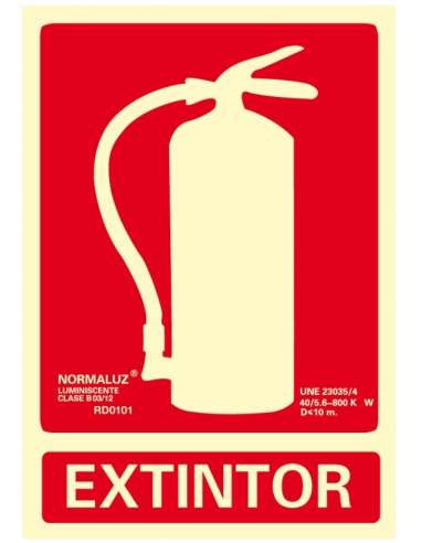 CARTEL PVC 21* 21 EXTINTOR