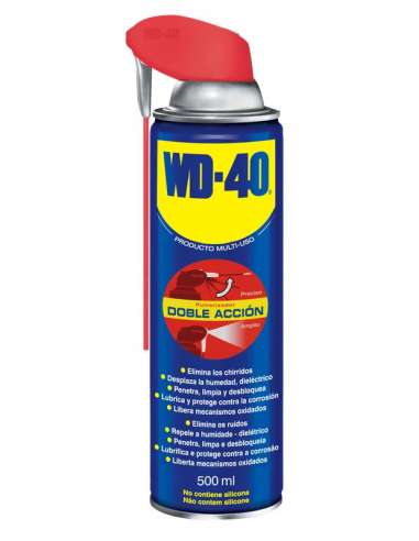 WD40 SPRAY 500 LUBRICANTE DOBLE ACCION CANULA