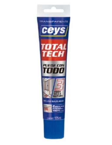 CEYS TOTAL TECH TRANSPARENTE (TUBO 125 ML.