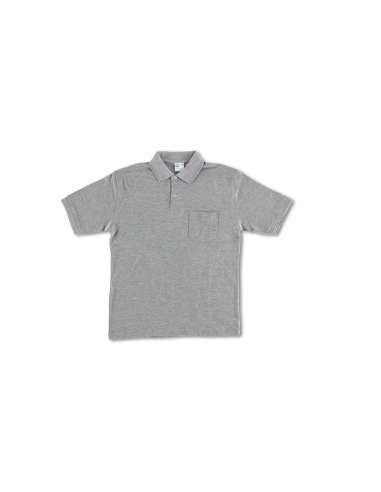 POLO GRIS MANGA CORTA S