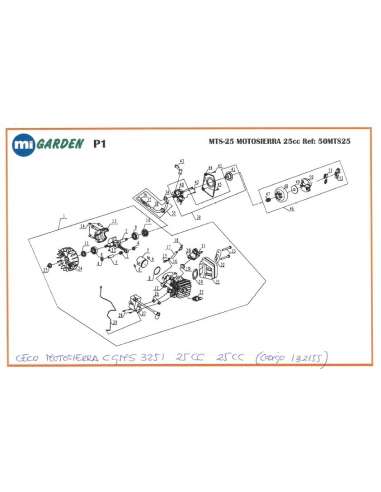 GROWAY REPU.MOTOSIERRA MTS25 50MTS25/10 RETEN