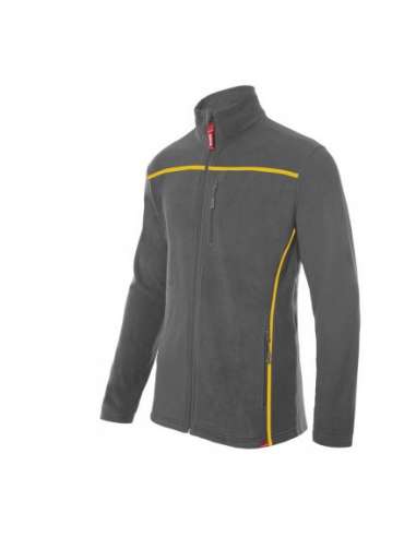 VELILLA CHAQUETA 201502 POLAR GRIS/LINEA AMARILLA XXL