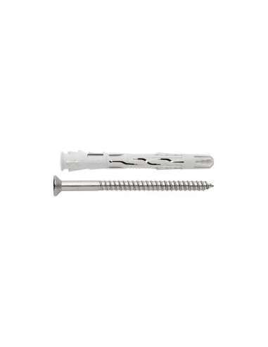 TACO PLASTICO CLAVABLE C/TORNILLO TORX INOX A4 10*.80