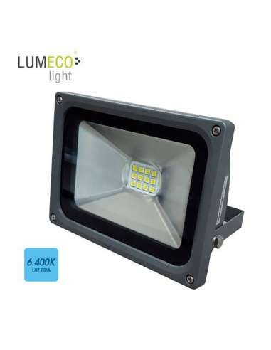 PROYECTOR LED GRIS  20 W 6000K DIA