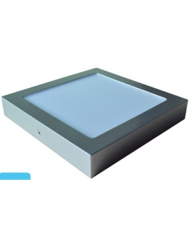 PAINEL LED DE SUPERFÍCIE QUADRADA 225*225 20W 6400K DIA PRATA DOWNLIGHT