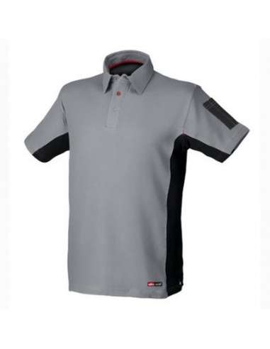 ROPA POLO M/CORTA ALGODON GRIS7NEGRO XXXL