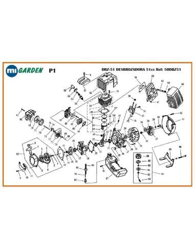 GROWAY REPU.DESBROZADORA MT32/42/51 POLEA GATILLO