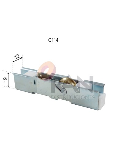 PVC WINDOW EUROPEAN CHANNEL BEARING 16 mm.C114