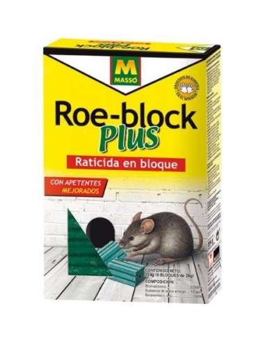 MASSO ROE-BLOCK RATICIDA BLOQUE 100 GR.