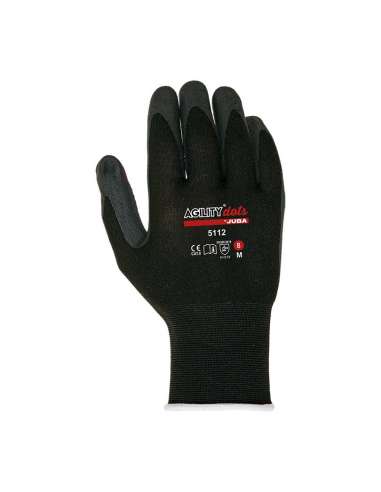 JUBA GUANTES H5112 NYLON/LYCRA NEGRO  9L.CATII EN388+A1/407