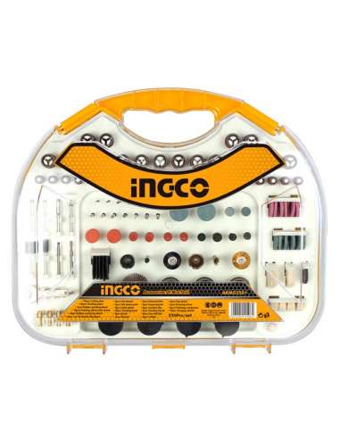 CONJUNTO DE ACESSÓRIOS MINI BROCA INGCO AKMG2501 250PCS