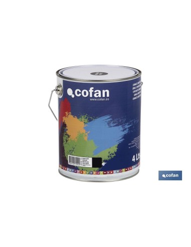 COFAN PINTURA ESMALTE 4L NEGRO MATE