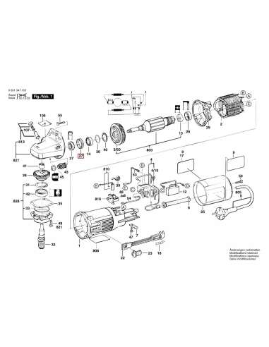 BOSCH REPU AMOLADORA GWS 7-115 BOTON INTERRUPTOR