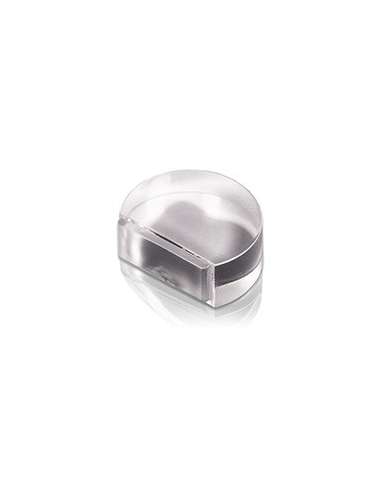 BRINOX TOPE PUERTA METACRILATO TRANSPARENTE SEMICIRCULAR GOMA TRANSPARENTE ADHESIVO B90240H