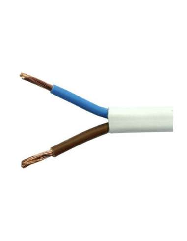 CABLE MANGUERA PLANA BLANCO 2*0.75 (5 M.