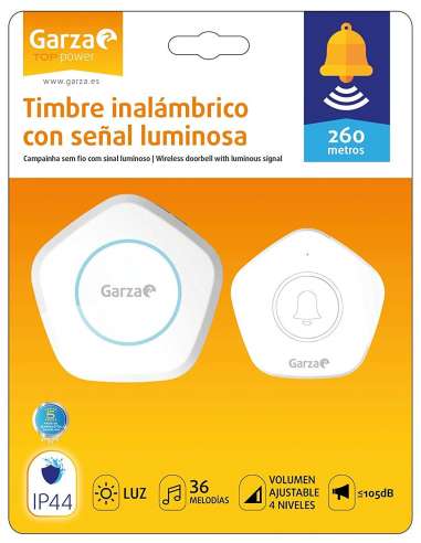 GARZA TIMBRE INALAMBRICO LED 260M.401223