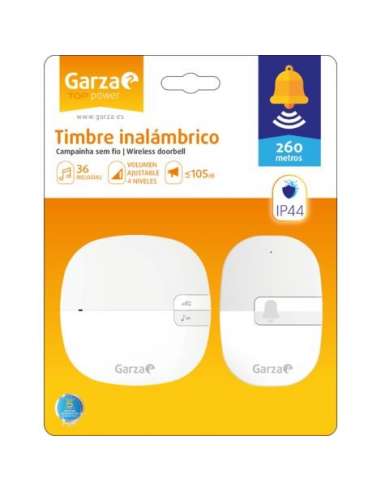 GARZA TIMBRE INALAMBRICO 36 MELODIAS 260M. (2UN