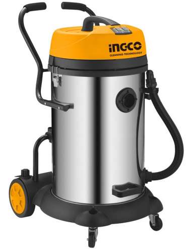 ASPIRADOR INGCO 75L 2400W AÇO INOXIDÁVEL