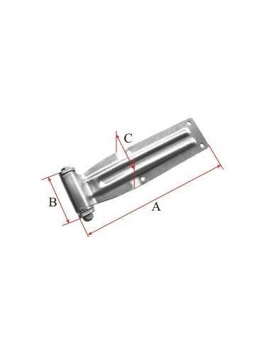 CARTOLA BISAGRA BCS-8Z CHAPA ZN.PA/ESC 290*88*82